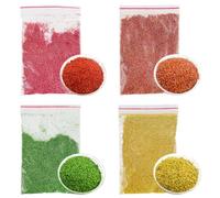 Attuslla 4 Color Realistic Miniature Leaves Model Scenery Leaf, Simulation Leaves for DIY Railway Fairy Garden Simulation Vine for Fairy Garden Diorama Scenery Landscape Layout