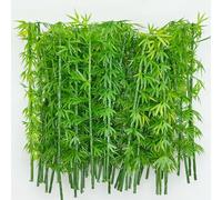 Attuslla Model Miniature Bamboo Trees, Green Plastic Bamboo Trees for Building Model, Home Miniature Landscape Landform Diorama Project (50 PCS, 12cm)