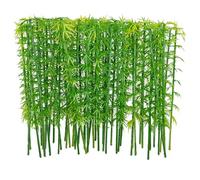 Attuslla Model Miniature Bamboo Trees, Green Plastic Bamboo Trees for Building Model, Home Miniature Landscape Landform Diorama Project, 50 PCS, 15cm