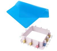 Attuslla Silicone Resin Molds Adjustable Border Silicone Molds Adjustable Silicone Resin Molds Border Holder Bracket for Candle Molds, Soap Molds Making CX-0012
