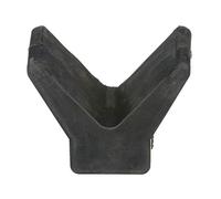 Attwood 11200-1 Boat Trailer Rubber Bow Stop V-Block, Black, 2-Inch by 2-Inch