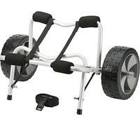 attwood 11930-4 Kayak and Canoe Cart, Large-Diameter Wheels, No-Deflate Tires, Carries Up to 100 Pounds, Aluminum