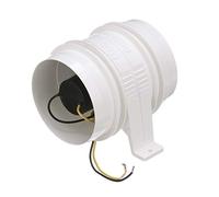 Attwood 1749-4 Turbo 4000 Series II In-Line Blower, For 4-Inch Interior Diameter Vent Hose, Water Resistant, 12-Volt