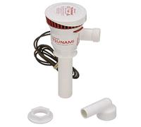 Attwood 4640-7 Tsunami T500 Aerator Pump, 500 GPH, 12-Volt, 3 ½-Inch Long Inlet, Threaded ¾-Inch Diameter Outlet, 29-Inch Wire