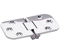 attwood 66239-3 Brunswick Square End Hinge Corp 2-Pin Flush Stamped Stainless Steel, Silver, 2-3/4" x 1-9/16"