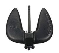 Attwood 9933B1 Cast Iron Navy Anchor - 10 Pound - Black Vinyl Finish