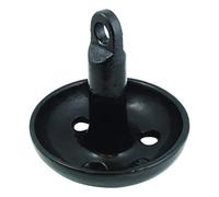 Attwood 9942B1 Solid Cast Iron Mushroom Anchor for Boats and Kayaks - 10 Pounds, Black, PVC-Coated Finish