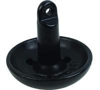 attwood 9943B1 Solid Cast Iron 15-Pound Mushroom Boat Anchor, Black PVC-Coated Finish