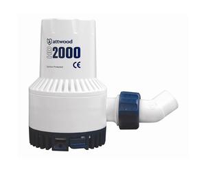 Attwood HD2000 Heavy Duty Bilge Pump 24V & 2000 GPH 4770-4 Boat Sailboat Marine