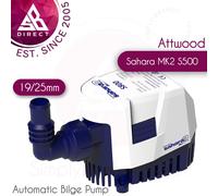Attwood Automatic Bilge Pump Sahara Mk2 S500 12V 500 GPH White 5505-7