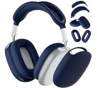 ATUAT for AirPods Max Headphones Case, Protective Silicone Case Cover Skin Accessories Anti-Scratch for Women Men for Apple AirPods Max 2024/2020 (USB-C/Lightning), Midnight Blue