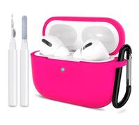 ATUAT Silicone Protective Case for AirPods Pro (2019) Pink Red