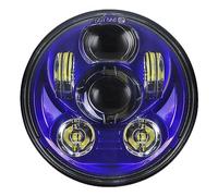 Atubeix 5-3/4 5.75" LED Headlight Motorcycle Lamp For Iron 883 Dyna Sportster Low Rider Triple Wide Glide LED Projector Driving Light (Blue color Diamater 143MM)