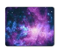 Atufsuat Mouse Pad, Cool Galaxy Anti-Slip Rubber Mouse Pads, Cute Gaming Mouse Pad for Laptop & Computer, Customized Mousepad for Men Kids, Square Office Mouse Mat Desk Decor, 10.2" x 8.7", Purple