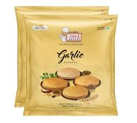 Atul Bakery Khakhra Various Flavours (200 Gram) - Crispy Delicious Bite - Traditional Gujarati Khakhra - Enjoy At Tea Time - Easy to Carry Anywhere (Pack of 2, Khakhra Garlic)