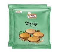 Atul Bakery Khakhra Various Flavours (200 Gram) - Crispy Delicious Bite - Traditional Gujarati Khakhra - Enjoy At Tea Time - Easy to Carry Anywhere (Pack of 2, Khakhra Moong)