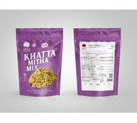 Atul Bakery Khatta Mitha Mix Namkeen 200g (Pack of 2) - Sweet & Spicy Indian Snack - Crunchy Mixture - Ready-to-Eat Tea Time Snack - No Onion No Garlic - Travel-Friendly Pouch Pack
