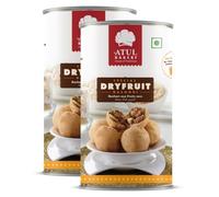 Atul Bakery Namkeens Savory Snacks (200 Gram) - Easy to Carry Anywhere - Crispy, Crunchy & Spicy - Made With Authentic Taste - Enjoy At Tea Time (Pack of 2, Atul Bakery Dry Fruit Kachori)