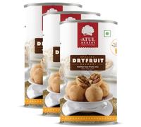 Atul Bakery Namkeens Savory Snacks (200 Gram) - Easy to Carry Anywhere - Crispy, Crunchy & Spicy - Made With Authentic Taste - Enjoy At Tea Time (Pack of 3, Atul Bakery Dry Fruit Kachori)