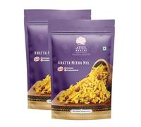Atul Bakery Namkeens Savory Snacks (400 Gram) - Easy to Carry Anywhere - Crispy, Crunchy & Spicy - Made With Authentic Taste - Enjoy At Tea Time (Pack of 2, Atul Bakery Khatta Mitha Mix)