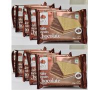 Atul Bakery Wafer Biscuits 30g - Light & Crispy Wafers with Creamy Filling - Perfect Tea-Time Snack - Travel-Friendly & Tasty Treat (Pack of 10, Chocolate)