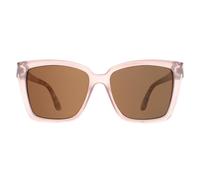 Atum Eden Womens Shiny Transparent Pink Sunglasses
