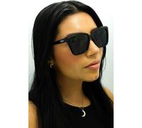 Atum Women's Square Shiny Black Smoke Grey Gradient Eden Atum Black One Size