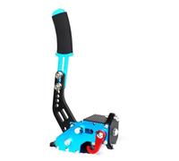 ATUMY Handbrake For Logitech T248P Steering Wheel To Play PC PS4 PS5 Console Racing Game Simracing Adapter MOD(Blue handbrake 1)