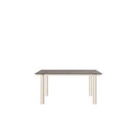 Atura Dining Table 160x90 cm Light Cashmere/Tinted Glass