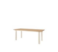 Ferm Living - Atura Dining Table 90x200 cm, Light Cashmere / Oak Veneer - Oak