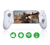 ATUTEN Phone Game Controller Android, Mobile Gaming Controller for iphone 16/15 Stream Pc/Xbox/Ps5 Games on Mobile Phone, Dual Hall Linear Trigger, Stretch Panel Straight, Through Charging Capability