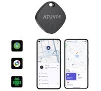 ATUVOS Dual System Air Tracker Tag PRO 1 Pack, Smart Key Finder Works with Android Google Find Hub or iOS Apple Find My APP (Huawei not Supported), Bluetooth Item Locator for Luggage, Suitcase, Wallet
