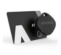 ATUVOS Smart Air Tag and Wallet Tracker Card, Works with Apple Find My (iOS Only), Bluetooth Item Locator for Car keys, Bags, Luggage, Suitcase,2 Pack