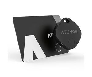 ATUVOS Smart Air Tag and Wallet Tracker Card, Works with Apple Find My (iOS Only), Bluetooth Item Locator for Car keys, Bags, Luggage, Suitcase,2 Pack