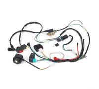ATV Beach Car Off Road Motorcycle Full Vehicle Wiring Harness with Ignition System Compatible with 70CC 90CC 110CC Engines
