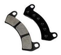 ATV Brake Pads with 3-Segment Friction Faces Per Pad | Visible Openings At Both Backing Plate Ends, 3 Friction-Face Segments Per Pad, Front Wheel Position, 1 Pair Package