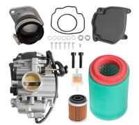 ATV Carburetor with Intake Manifold Air Fiter Compatible with 1999-2004 Yamaha Bear Tracker Yfm250X Yfm250Xh Yfm250XM Yfm250,Replace part # 4XE-14140-13-00