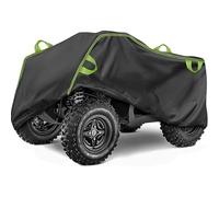 ATV Cover for Kymco Maxxer 110 4x4 2010-2014 2015 2016 2017 2018, Oxford 4 Wheeler Quad Proof Heavy Duty All Weather Anti UV Dustproof Bike Cover Reflective Strips,A/Green