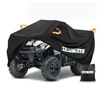 ATV Cover, Waterproof for Polaris Sportsman Yamaha Grizzly Honda FourTrax Kawasaki KFX Wheel Car with Air Vents Reflective Strips and Buckle Straps Length up to 83 inches