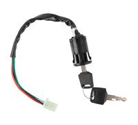 ATV Electrical Switch Assembly with Dual Keys 4 Wire Connection Replacement Compatible with for SUZUKI LT80 for QUAD Dirt Bike X2 Earths X2 Lives Black 33cm Cable Su