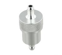 ATV Fuel Filter Compatible With 8mm Fuel Lines Aluminum Alloy With Copper Core Removable For Maintenance Off Road Motorcycles(Silver)