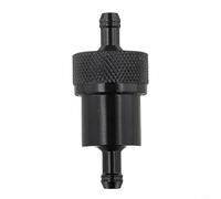 ATV Fuel Filter Designed for 8mm Fuel Lines Compatible with Most Off Road Motorcycles Aluminum Alloy and Copper Core Material (Black)