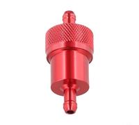 ATV Fuel Filter Designed for 8mm Fuel Lines Compatible with Most Off Road Motorcycles Aluminum Alloy and Copper Core Material (Red)