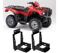 ATV Passenger Foot Rest, Heavy Duty ATV Foot Rest for Rear Passenger Anti-Slip 4 Wheeler Foot Rest Universal Foldable Footrest Compatible with Polaris Sportsman Scrambler Foreman Fourtrax