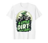 ATV & Quad, 4 Wheeler | A Little Dirt Never Hurt | Boy, Men Value Graphic T-Shirt, Men, White, XL