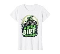 ATV & Quad, 4 Wheeler | A Little Dirt Never Hurt | Boy, Men Value Graphic T-Shirt, Women, White, M
