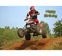 ATV Quad Bike Birthday Card