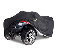 ATV Quad Cover Waterproof, Delixike Heavy Duty Power Bike Cover,Outdoor ATV Cover for for All Motorcycle, Honda,Polaris,Yamaha,Suzuki(Black/223 * 106 * 99cm)