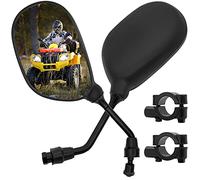 ATV Rear View Mirror, 360 Degrees Ball-Type ATV Side Rearview Mirror with 7/8" Handlebar Mount for Motocycle Scooter Moped Sportsman Dirt Bike Cruiser 4 wheeler mirrors