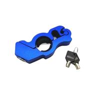 ATV Street Bikes Motorcycle Handlebar Lock Handlebar Brake Handle Lock Wheel Lock Road With Keys Steel Disc Lock(Blue)